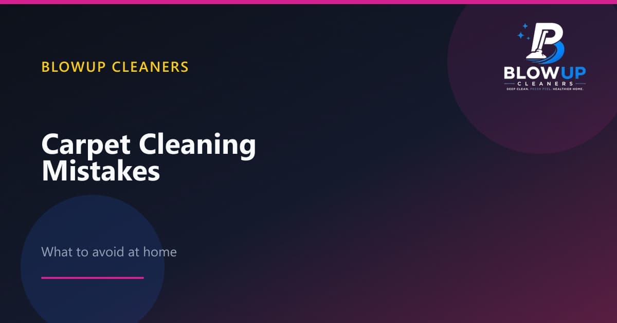 Carpet cleaning mistakes to avoid — professional technician using Hot Water Extraction on a carpet